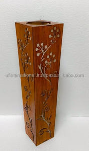 Produit en bois taille personnalisée vase à fleurs et hôtel avec chambre et jardin produit table décorer bureau à vendre - Product Image 6