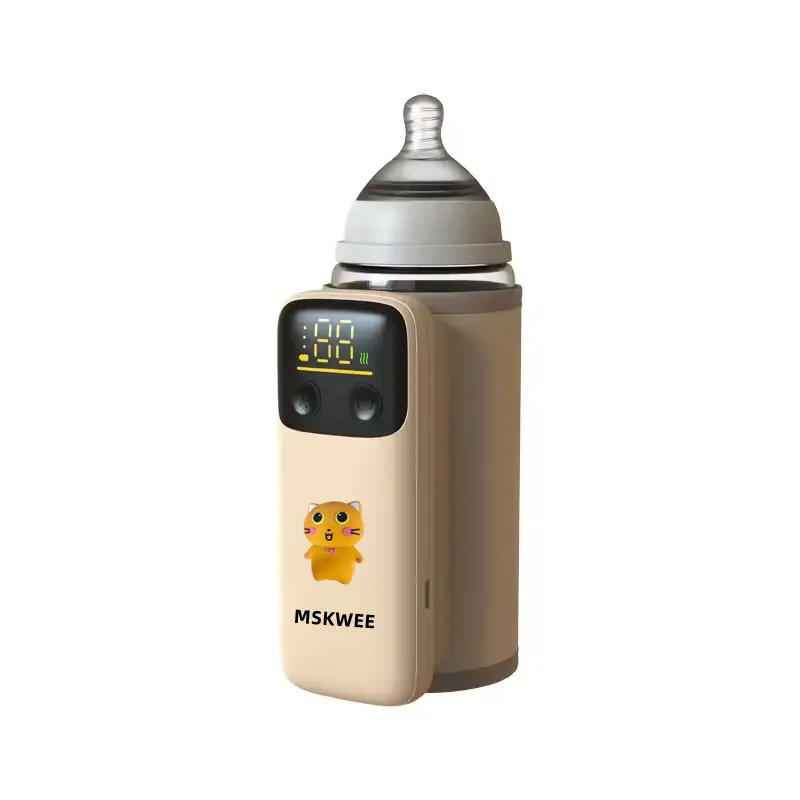 Draagbare Fles Houden Warm Usb Reizen Baby Melk Warmer Case 6000Mah 8000Mah Oplaadbare Babyfles Kachel Voor Buiten Reizen