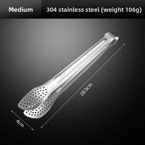 Wholesale Kitchen Tools Anti-heat Cooking Salad Serving Buffet Clamp Food Clip <b>BBQ</b> Tongs Stainless Steel - Product Image 3