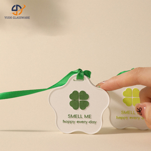 Diffuseur d'huiles essentielles en plâtre céramique personnalisé en forme de fleur, <span class=keywords><strong>pierre</strong></span> de gypse parfumée, désodorisant pour la maison et la voiture, cadeaux - Product Image 4