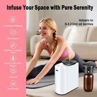 Diffuseur d'huiles essentielles sans fil rechargeable par USB pour voiture, purificateur d'air, diffuseur de parfum sans eau pour la maison et l'hôtel, électrique