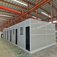 Maisons préfabriquées pliables en conteneurs de 20 pieds et 40 pieds, installation rapide, conteneurs pliables, mini-maisons préfabriquées, bureau de chantier