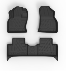 AUTOBO Convient à la Lynk & Co 01 2021 à quatre <span class=keywords><strong>roues</strong></span> <span class=keywords><strong>motrices</strong></span>, ensemble complet de tapis de sol TPE 3D5D, tapis de coffre, tapis de dossier, imperméable, résistant à l'usure - Product Image 2