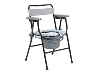 Siège de toilette surélevé moderne en aluminium argenté de luxe, avec poignées pliables, réglage de la hauteur sur 5 niveaux, capacité de 100 kg