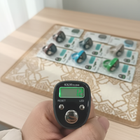 Compteur numérique avec lumière LED pour musulmans, nouveau style 2026 Sxh5136, modèle 519, peinture par pulvérisation, texture, compteur de doigts, compteur de points