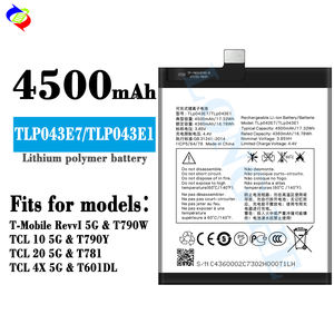 Batteria per Telefono di Alta Qualità TLP043E7/TLP043E1 per T-Mobile RevvI 5G, TCL 10 5G T790W T790Y, TCL 20 5G T781, TCL 4X 5G T601DL - Product Image 1