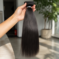 Lots de Cheveux Humains Vierges Vietnamiens Bruts 12A Non Traités, Lisses Comme des Baguettes, Double Tirage, Cuticules Alignées, Vente en Gros