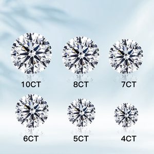 IGI認定ラボ作成ダイヤモンドDカラー0.3ct 0.5ct 1ct 1.5ct 2ct 3ct 4ct 5ct 6ct VVSラウンドカットラボ栽培ダイヤモンド - Product Image 1