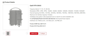 OptiX RTN 380AX 88033LVN SLGBANDNT01 Microwave OptiX with Bandwidth Notification Function <b>Telecom</b> <b>Parts</b> License - Product Image 5