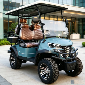 Voiturette de golf électrique personnalisée à 4 roues, certifiée CE, batterie lithium 48V, faible bruit, pour transport quotidien en villa, site touristique, club de golf - Product Image 1