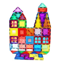 Juego de 60 Piezas de Bloques Magnéticos Educativos para Niños, STEM Creativo, DIY, Formas 3D, Bloques de Construcción Magnéticos