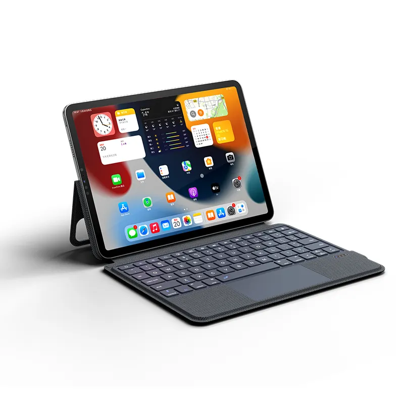 For iPad 10th 2022 Smart Magic Keyboard Case Wireless BT Tablet Case Cover Folio With LED Backlit Touchpad Keyboard