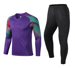 Camiseta de fútbol para adultos y niños con logotipo personalizado, camiseta de <span class=keywords><strong>portero</strong></span>, traje de fútbol de entrenamiento de <span class=keywords><strong>portero</strong></span> de manga larga - Product Image 1