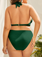 Marque privée en gros personnalisé Push up Underwire Bikini ensemble taille haute maillot de bain femmes grande taille maillots de bain