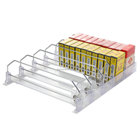 Meilleur vendeur : présentoir transparent en plastique pour boissons, parfums, cigarettes, tabac, fumée et snus, avec poussoir automatique pour étagère