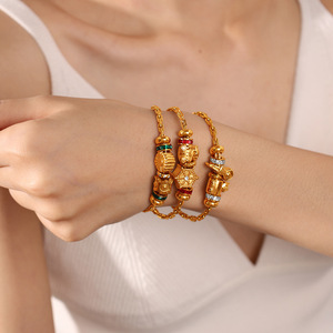 Pulsera de Cuentas Estilo Europeo Americano, con Diseño de Copo de Nieve y Estrella de Ocho Puntas, de Aleación de Zinc, Unisex, para Regalo - Product Image 4