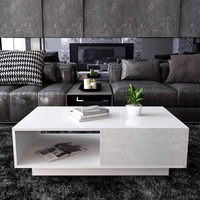 Table basse lumineuse LED table basse haute brillance table basse moderne