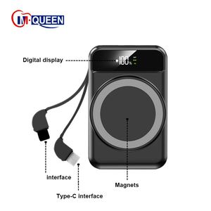 5000mah 10000mah <b>Mini</b> Portable Powerbank PD 22.5W High Quality Magnetic Wireless Power Bank 10000mah - Product Image 5