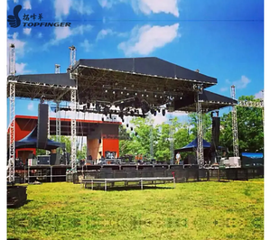 TFR Lighting Portable Aluminio Spigot Truss F34 Plata Negro Conexión rápida Estructura modular Certificación TUV - Product Image 1