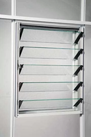 Fenêtres à persiennes en aluminium coupe-vent avec verre, résistantes aux ouragans, modernes, avec moustiquaire verticale en acier inoxydable, style ouverture battante, Trinidad