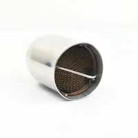 Alconstar - Silencieux d'échappement moto 51mm/60mm en acier avec DB Killer mobile pour élimination du bruit de course