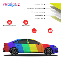 PET Midnight Green Car Vinyl Wrap Roll Cambio de color Pegatinas para automóviles Air Release Car Wrapping Film