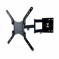 Support mural pour téléviseur DMP NPLB136M-SW Slim Full Motion, support articulé pour moniteur, 400 x 400 VESA, 23-55 pouces, noir