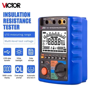 เครื่องทดสอบความต้านทานฉนวน Victor RuoShui รุ่น 312, 2500V/5000V, ช่วงการวัด 10.00TΩ, การวัดแรงดันไฟฟ้า AC/DC และกระแสไฟรั่ว - Product Image 5