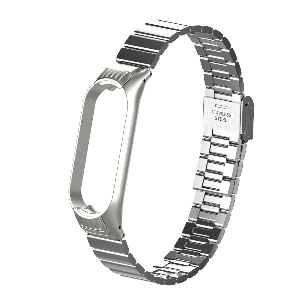 Silver Correas Mi Band Metal Xiaomi Redmi Smart Band Correa