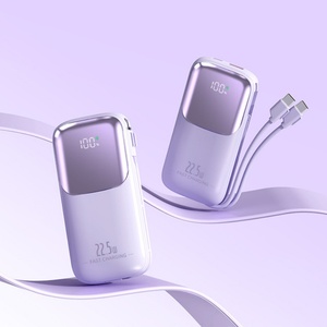 Produit phare : Chargeur rapide avec écran LED, pour les voyages en extérieur, 10000 mAh, sortie USB-C PD20W, charge super rapide, câble intégré, batterie externe - Product Image 3