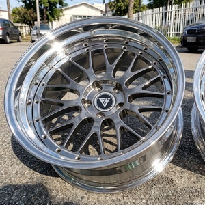 Jantes forgées sport FHJ 2 pièces 18'' 19'' 5x112 5x114.3 5x120 chromées pour <span class=keywords><strong>BMW</strong></span> M2 <span class=keywords><strong>M3</strong></span> M4 <span class=keywords><strong>E36</strong></span> E46 Mercedes Audi Porsche 911 997 - Product Image 2