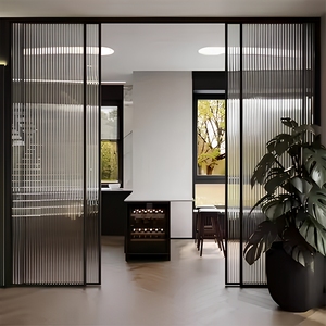 <span class=keywords><strong>Porte</strong></span> <span class=keywords><strong>coulissante</strong></span> en verre trempé transparent standard, panneau renforcé, pour balcon intérieur domestique - Product Image 4