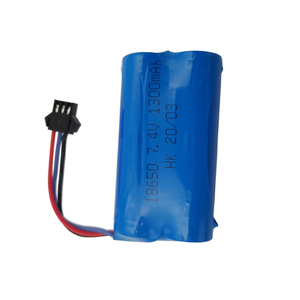 Bmax 18650 Li-ion Battery 7.4V 1300mAh SM 3P/4P <b>Plug</b> for Custom <b>Remote</b> Control Car High Quality 25C Discharge Rate 1 Year - Product Image 4