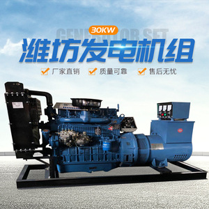 Grupo Electrógeno Diésel Weifang de 30kw con Módulo Digital para Obras de Construcción y Centros Comerciales - Product Image 1