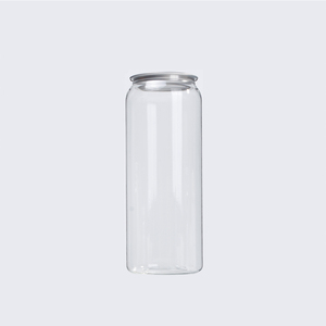 Can Plastic Bottle Easy Open 500 Ml 350 Ml Custom PET Transparent Soft Drink Can Plastic Soda Beverage Can Pop Can Bottle With Easy Open End