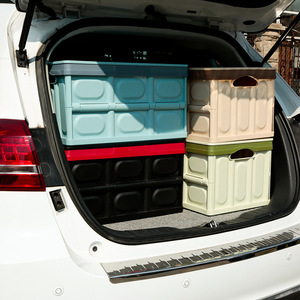 Scatola portaoggetti pieghevole organizzatore di vestiti giocattoli libri cassetta degli attrezzi in plastica bagagliaio <span class=keywords><strong>auto</strong></span> da viaggio all'aperto scatole portaoggetti pieghevoli contenitori con coperchio - Product Image 5