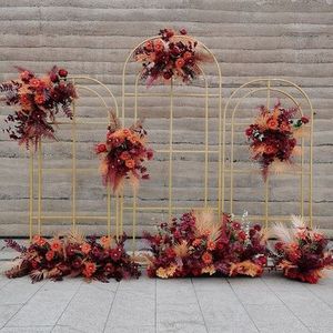 Hochzeits empfang Outdoor Grid Arch Hochzeits dekoration Hintergrund Dekor Braut dusche Arrangement Blumen bogen Stand - Product Image 5