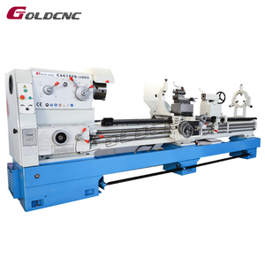 GOLDCNC CA6180 manuel evrensel torna makinesi yüksek sertlik yatay Metal torna için mil ve disk dönüm - Product Image 1
