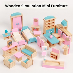 Accesorios para <span class=keywords><strong>Casa</strong></span> <span class=keywords><strong>de</strong></span> <span class=keywords><strong>Muñecas</strong></span> en Miniatura a Escala 1:12 para Cocina, Dormitorio y Baño, Juego <span class=keywords><strong>de</strong></span> 35 Piezas <span class=keywords><strong>de</strong></span> Muebles <span class=keywords><strong>de</strong></span> Madera Rosa para <span class=keywords><strong>Casa</strong></span> <span class=keywords><strong>de</strong></span> <span class=keywords><strong>Muñecas</strong></span> - Product Image 6