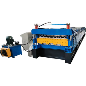 Nhôm và mạ kẽm cuộn dây kim loại hai tầng lớp hình thang tôn mái tôn cuộn hình thành máy - Product Image 4