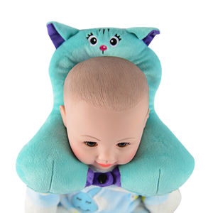 Almohada de viaje para bebé con animales bonitos de alta calidad, reposacabezas de espuma viscoelástica y soporte para el cuello para asiento de coche - Product Image 6