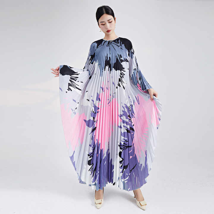 High Quality Fast Shipping 2025 New Print Loose Plus Size Bat Sleeve ...