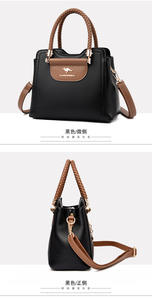 Nouveauté Sac à main pour femme de luxe au design élégant, en cuir PU de haute qualité, avec fermeture à glissière, doux et durable - Product Image 4