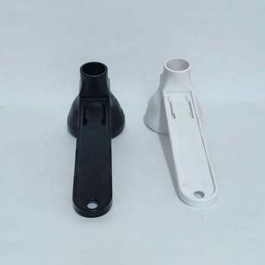 Cuillère et entonnoir coulissants réutilisables en plastique blanc et noir pour café moulu, poudre de protéines, thé sans déversement - Product Image 2