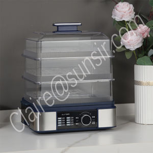 Vaporera Eléctrica de Gran Capacidad de 1500W, Olla Vaporera de Acero Inoxidable de 3 Niveles Extraíbles para Cocina Casera, Sunsir OEM/ODM - Product Image 6