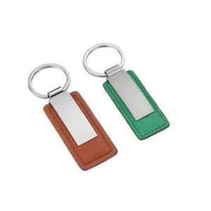 Keychain Fashion Metal Custom Logo Designer Letter Pu Luxury Leather Keyring Brown Key Chains Ring Holder Keychain