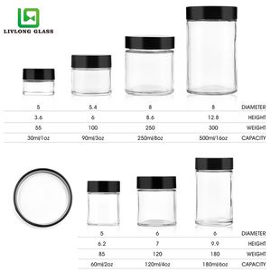 Bouteille de capsule de vitamine de sécurité pour enfants anti-odeur 3.5g paquet CRC 1 2 2.5 3 4 8oz bocal en verre résistant à la bouche large avec couvercles - Product Image 2