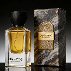Flacon <span class=keywords><strong>de</strong></span> <span class=keywords><strong>parfum</strong></span> <span class=keywords><strong>vide</strong></span> <span class=keywords><strong>de</strong></span> luxe, nouveau, en verre mat à fond épais, carré, avec capuchon serti, 30ml 50ml, avec couvercle en bois et boîte cadeau - Product Image 3