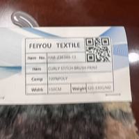 Tissu polaire Teddy imprimé 320 g/m², 100 % polyester, tissu polaire Sherpa bouclé, matière peluche douce pour vêtements d'hiver et vestes