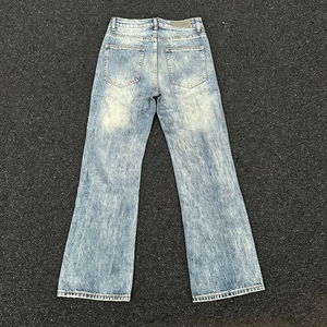 Jeans bleus de haute qualité, doublement cousus, résistants et lavés, pour hommes et femmes, adaptés à la mode haut de gamme. - Product Image 5